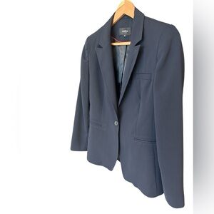Antea size 8 Navy classic one button blazer EUC